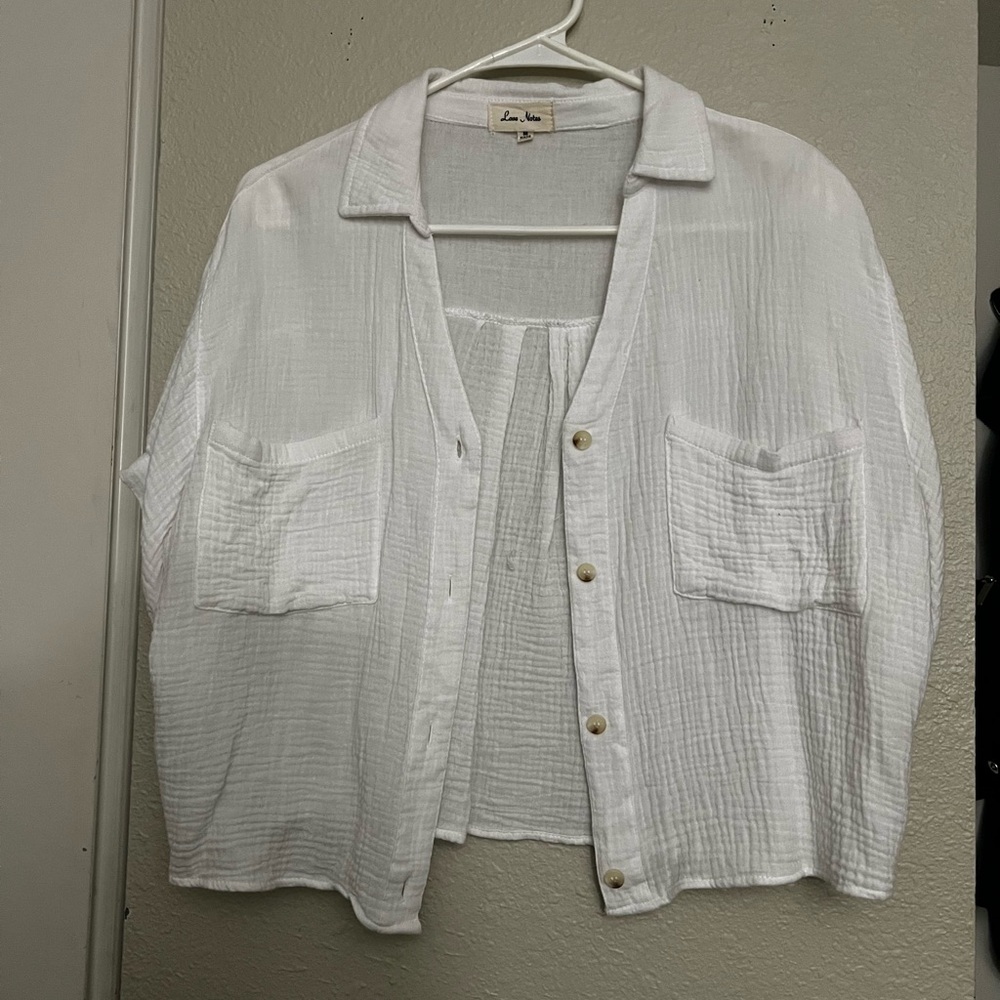 button down linen shirt